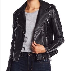 Romeo & Juliet Couture Faux Leather Moto Jacket